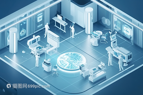 25D科技智能醫(yī)療保健治療中心 數(shù)字藝術(shù)與智能設(shè)備科技融合的未來藍(lán)圖